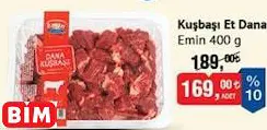 EMİN KUŞBAŞI ET DANA 400 G EMİN KUŞBAŞI ET DANA 400 G